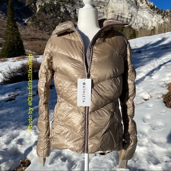 Athleta Jackets & Blazers - NWT Athleta Lofty Down Jacket - Tan